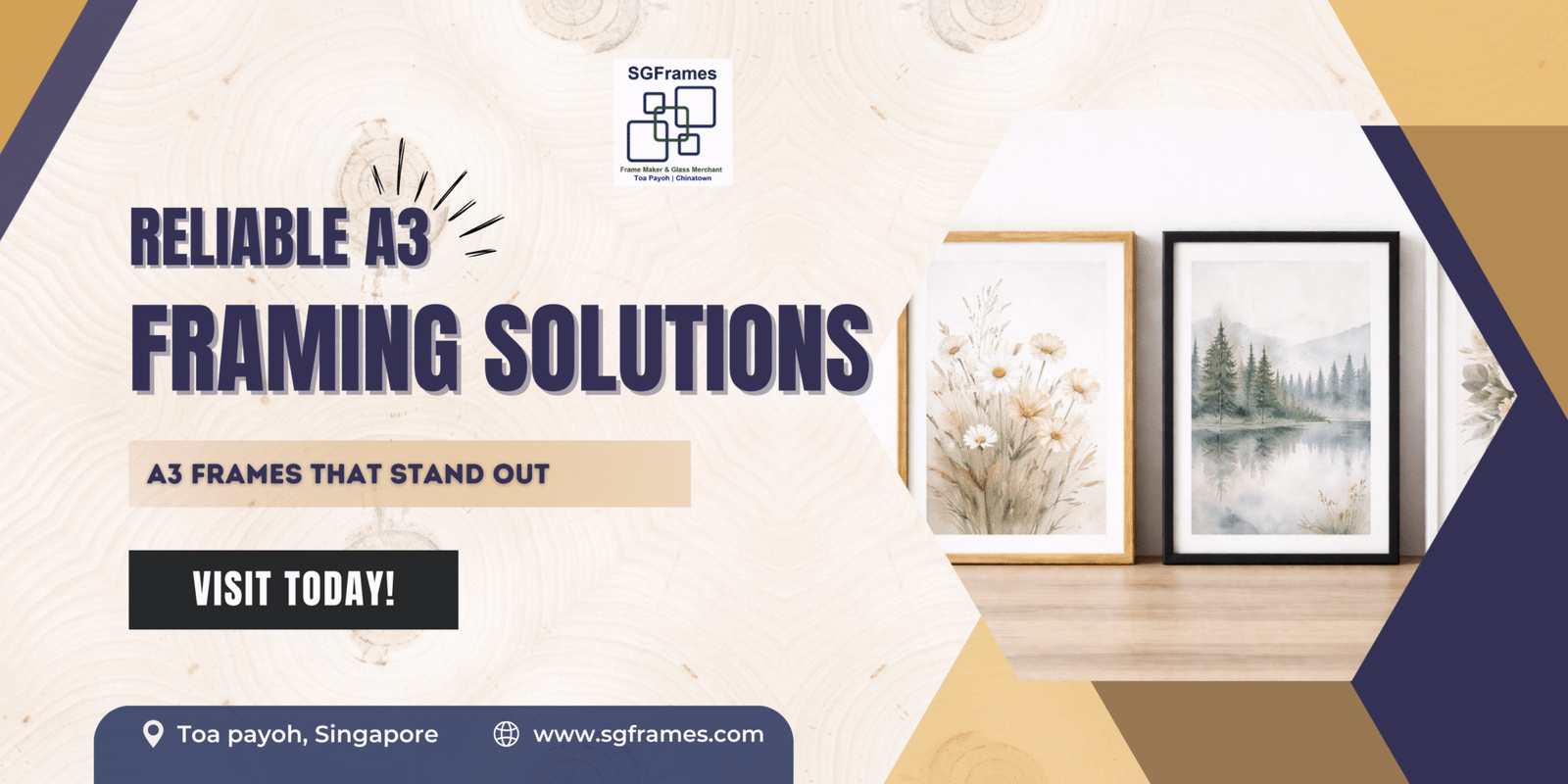Best A3 Ready Made Frames Singapore | Premium Quality Frames